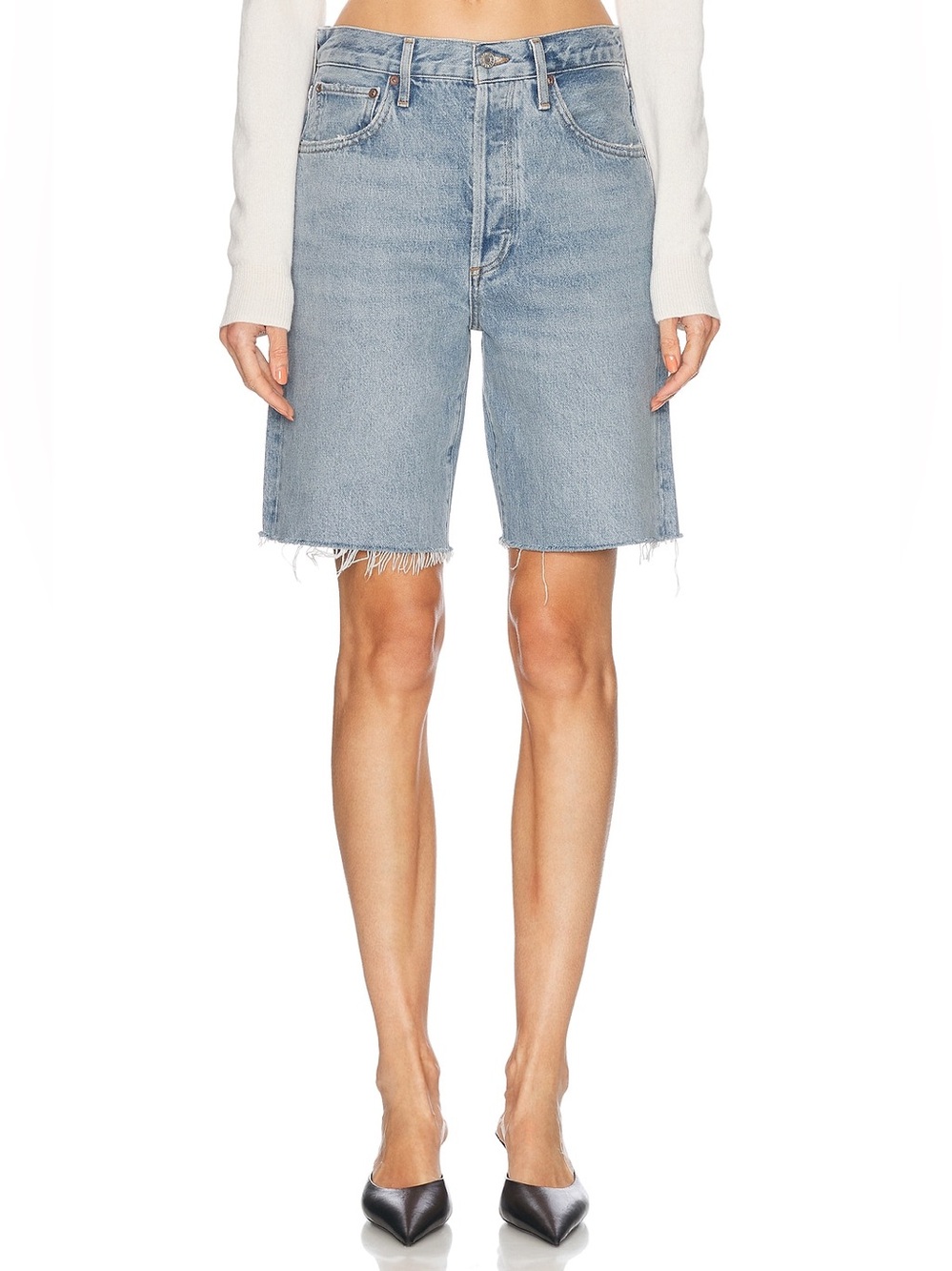 Agolde 90's Mid Rise Loose Jean Shorts, Size 29, NWT